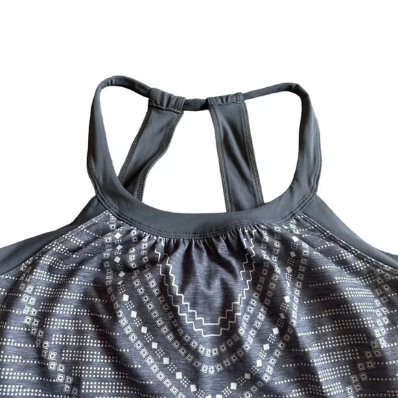 Prana Cantine Stretch Dress Geometric Grey Active Outdoor Size Small Women's - Picture 3 of 10